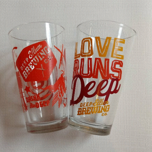 Deep Ellum Brewing Company Pint Glass Pair